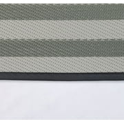 Auto Drive 9 x 12 Reversible Grey Greek Key RV Outdoor Patio Mat, Perfect for RV Patios and Garden Patios, Polypropylene