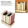 thumbnail image 3 of <p>Unique Pen Holder, Decorative Multi Purpose Retro Style 2 Compartments Desk Pen Holder Book Shaped  For Office</p>, 3 of 7