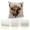 thumbnail image 4 of YINGXI Pillow Cover,Cow Cover Decor Vintage Country Farmhouse Art for Gifts and Home Decor Pillows Cover,Flannel Cushion Cover for Couch Sofa Bed 20x20in, 4 of 5