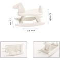 thumbnail image 3 of Miniature House Wooden Bedroom Furniture Accessories Set Including Mini Bed Rocking Horse Chair High Chair Closet for Mini House DIY Decoration Party Favor, 3 of 7