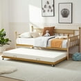 thumbnail image 4 of AENKYO Twin Size Daybed with Trundle Bed, Versatile Sturdy Daybed Frame, Golden, 4 of 8