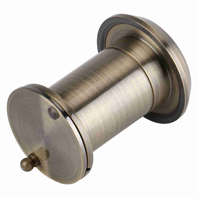 Visor de puerta con ángulo amplio de 220 grados y vidrio óptico de seguridad para el hogar (bronce)