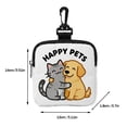 thumbnail image 4 of Cute Dog Treat Pouch, Small Hanging Puppy Treat Bag With Clasp & Zipper Closure, Reusable Pet TreatContainer & Snack Reward Holder Mini Coin Purse Wallet Pocket for Carrying on Travel/walking, 4 of 9