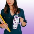 thumbnail image 3 of 40 Oz Tumbler With Handle 40oz Purple Butterfly Tumbler With Lid Straw Double Insulated Travel Coffee Mug Butterfly Gifts For Women, 3 of 6