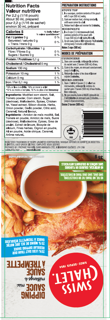 Swiss Chalet Dipping Sauce Mix- Less Salt