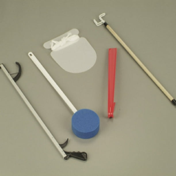 DeRoyal Hip Kits (Steel shoe horn, 26 inch reacher, formed sock aid, dressing aid, round scrub