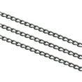 thumbnail image 4 of Uxcell Total 33 Feet Curb Chain, Twisted Cuban Link Chain with Spool 6 x 3.5 x 1mm for Jewelry Making, Dark Silver, 4 of 6