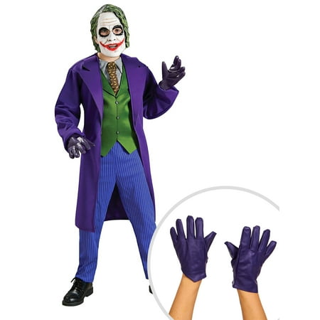 Boy's Deluxe Joker Costume and The Joker Gloves for Child