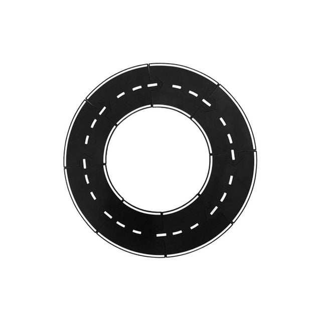 Flexible Rubber Road Puzzle Track for Toy Cars, Expandable Highway Playmat for Indoor And Outdoor Use, Creative Building Toy for Designing Custom Race Tracks And Layouts