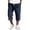 Navy #35, variant on Dresfit Mens Corduroy Shorts Baggy Long Shorts Summer 2026 Multi Pockets Drawstring Casual Short Pants Relaxed Fit Elastic Waist Big and Tall Vacation Bottoms 2XL