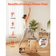 thumbnail image 2 of VEVOR Pilates Chair Split-Pedal Stability Combo Chairs Full-Body Workout with Handles, 2 of 9