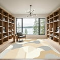 thumbnail image 2 of ODIKA 4'x6' Machine Washable Non-Slip Area Rug, Abstract Beige High Traffic Rug, Beige, 1040527, 2 of 7