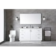 thumbnail image 2 of Elegant Lighting Vf19660 Hayes 60" Free Standing Single Basin Vanity Set - White, 2 of 7