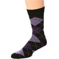 thumbnail image 4 of Debra Weitzner Mens Dress Socks Gift Box Crew Cotton Assorted Purple Casual Novelty Socks 12 Pairs, 4 of 5