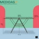 thumbnail image 4 of Tendedero Plegable Mubson Vesto Negro, 4 of 5