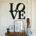 thumbnail image 3 of LOVE Metal Sign Metal LOVE Wall Decoration Couple Heart-Shaped Eternal Love Metal Wall Decoration Wedding Gift Romantic Garden Metal Sign, 3 of 5