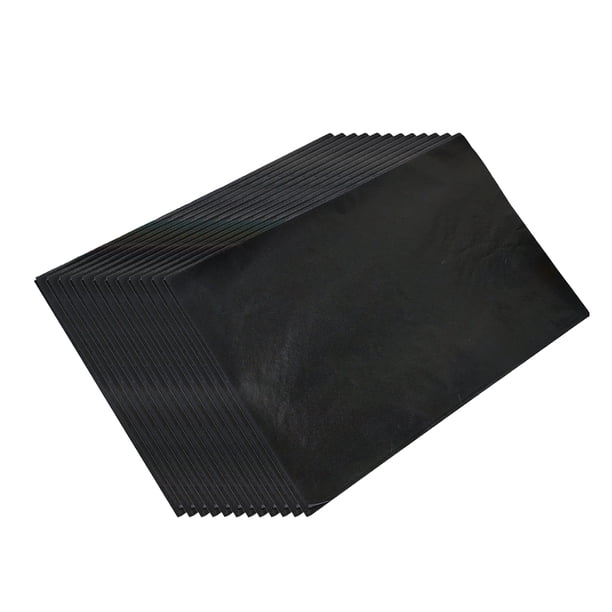 Billuyoard Papel de calco de transferencia de papel de carbono negro, suministros de oficina para pintura de grafito, suficiente tejido de transferencia de Artesanía Billuyoard HA016921-00