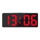thumbnail image 1 of Reloj despertador electrónico digital, alarmas con función de repetición USB, calendario y brillo de 5 niveles. Rojo, 1 of 8