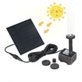 thumbnail image 3 of Fountain,Solar Powered Water Pump 1.6w Solar Kit Pump 7v 1.4w Pond Patio And Patio And Fish Panel Kit Pump Pump 7v With 4 Nozzle 1.6w Solar With Pump Qisuo Solar, 3 of 6