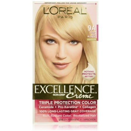 L Oreal Paris Excellence Creme Haircolor Light Ash Blonde 9a