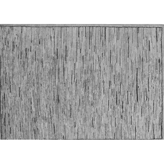 Ahgly Company Indoor Rectangle Abstract Gray Modern Area Rugs, 8' x 12'