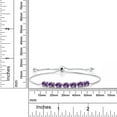 thumbnail image 3 of Gem Stone King 925 Sterling Silver Purple Amethyst Women Tennis Bracelet (2.52 Cttw, Gemstone Birthstone, Fully Adjustable up to 9 inch), 3 of 4