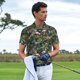 thumbnail image 3 of Fotbe Flamingos And Palm Leaves Camiseta Polo de Golf para Hombre con Estampado – Camisa Deportiva Transpirable con Cuello Abotonado-Small, 3 of 6
