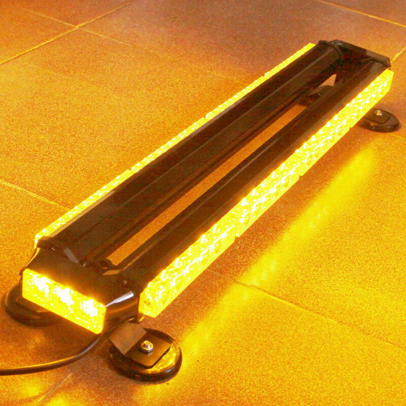 38" 78W LED Traffic Adviser Warning Emergency Signal Roof Strobe Light Bar Amber 