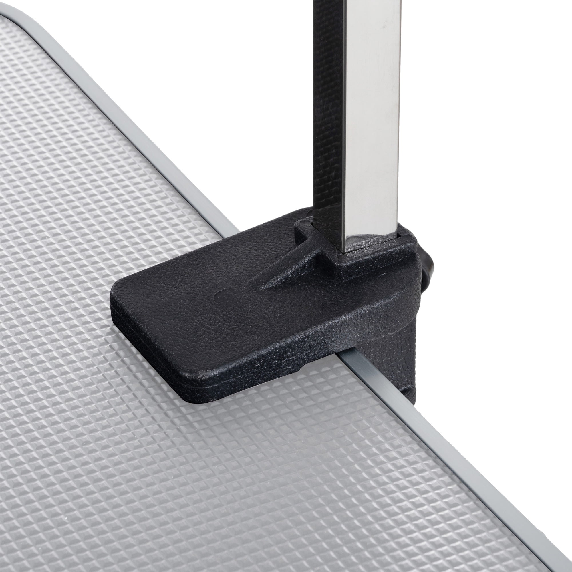 Leumius 42" Folding Pet Grooming Table with Adjustable Arm and Clamps Stainless Steel Frame for Dog and Cat Large Heavy Duty Animal Gray