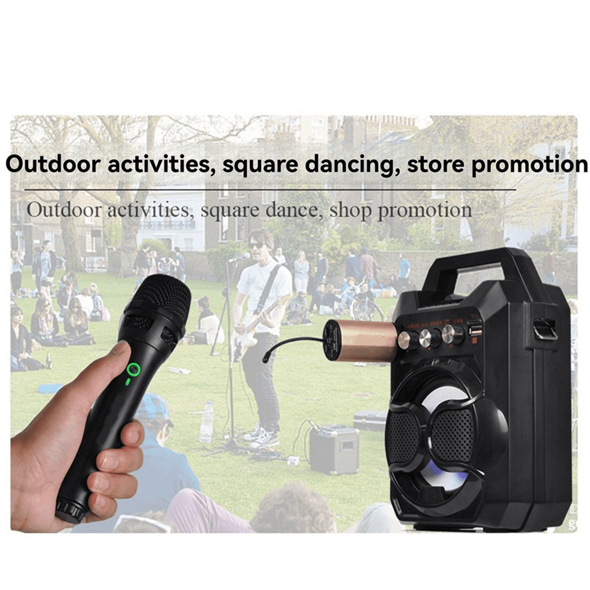 Professional Wireless Microphone Plug and Play KTV Outdoor Audio Mic for Karaoke Singing Dj Microphone