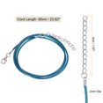 thumbnail image 2 of 10uds Encerado Collar Cordón A Granel, 23 Pulgadas y 2mm Diámetro Collar Cadena Cuerda con Cierre para Colgantes, Pulseras, Joyería Fabricación, Cielo Azul, 2 of 6