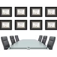 thumbnail image 6 of Creative Picture Frames 14x17 Classic Black Diploma Frame with Black Mat Glass Easel and Installed Wall Hangers , Frame Holds 16x20 Media without Mat 14x17 Black Mat, 6 of 6