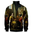 thumbnail image 4 of Chaqueta de hombre con estampado 3D de mural de lujo barroco retro, sudadera de exterior de aristocracia medieval, chaqueta de gran tamaño, abrigo, ropa de calle, 4 of 5