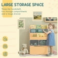 thumbnail image 4 of HOMCOM Bibliothèque pour Enfants avec Tiroir de Rangement pour Livres, Coin Lecture, Rose, 4 of 10