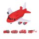 thumbnail image 3 of Juego de juguetes de avión, ensamblaje de bricolaje, avión de transporte, modelo de carga, juguete con helicóptero, coche de juguete, color rojo, 3 of 9