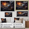thumbnail image 4 of Designart "Meteors Comets Beauty II" Asteroids Floater Framed Wall Art Print, 4 of 7