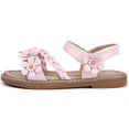 thumbnail image 2 of Girls Strap Flat Sandals Open Toe Dress Party Wedding Shoes Flower Summer Sandals, 2 of 7