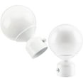 thumbnail image 6 of 2PCS Round Curtain Rod Finials Drapery Pole Ball End White Replacement Decorative End Head Caps for 1” Home Office Curatins Rod Decor Supports(3.5x2.6inch), 6 of 8