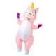 thumbnail image 2 of Disfraz inflable de unicornio espeluznante rosa para todo el cuerpo, 2 of 8