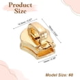 thumbnail image 2 of 10 Pack Zipper Sliders, #8 Zipper Pull Replacement for Sewing Bags Coats Jackets, Light Gold, 2 of 6