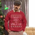 thumbnail image 5 of Funny Christmas Sweatshirt, Funny Christmas Sweatshirt, Most Likely To Email At 2 AM Xmas Sweater, 5 of 5