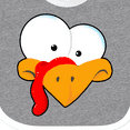 thumbnail image 4 of Inktastic Thanksgiving Goofball Turkey Face Boys or Girls Baby Bib, 4 of 4