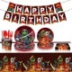 thumbnail image 4 of Nueva decoración de cumpleaños Ninja, juego de película de dibujos animados, suministros para fiestas, vajilla desechable para niños, pegatinas, plato, globos, 4 of 5