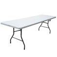 thumbnail image 2 of Plastic Development Group 8 Foot Heavy Duty Plastic Folding Banquet Table, White, 2 of 6