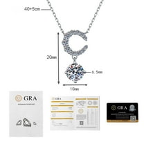 Leander's 925 sterling silver half-moon necklace and lab-grown diamond clavicle necklace are a high-end, romantic, and versatile clavicle necklace. A simple and stylish gift.