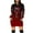 Burgundy, variant on IROINNID Christmas Hooded Dress for Women with Pocket Graphic Print Thigh Length Xmas Party Dress,Purple