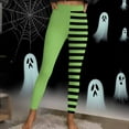 thumbnail image 4 of Nmnitkp Women's Pants Halloween Striped Print Leggings Sports Fitness Pants Casual Tight Fitting Tight Peach Hip Yoga Pants Stretch Pants Camouflage,S, 4 of 9