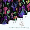 thumbnail image 6 of Purple Mushroom Black Pattern Shower Curtain 72"x72" ,Bathroom Decorative Shower Curtains Set with 12 Hooks,Modern Waterproof Washable Shower Curtain, 6 of 6