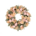 thumbnail image 5 of Corona de imitación de estilo nórdico, corona de flores falsas para decoración del hogar, sala de estar, techo, planta verde, enredadera de flores falsas para boda, 5 of 5