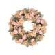 thumbnail image 5 of Corona de imitación de estilo nórdico, corona de flores falsas para decoración del hogar, sala de estar, techo, planta verde, enredadera de flores falsas para boda, 5 of 5